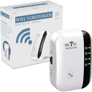 JR Quality WiFi Versterker Wit - Signaalversterker - WiFi Extender - Stopcontact