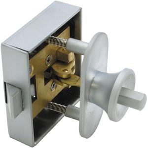 Meubelopleg slot drukknop bediend Ls en Rs toepasbaar, deurdikte 15-30mm Messing gepolijst