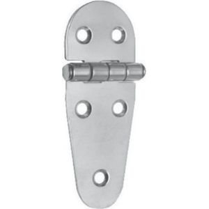 Luikscharnier - 100x39x2 - Rvs 316 - Knoop onder