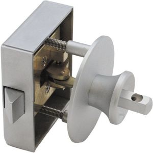 Meubelopleg slot drukknop bediend afsluitbaar Ls en Rs toepasbaar, deurdikte 15-30mm Messing gepolijst chroom