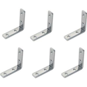 Stoelhoek 31x31x12 - Rvs A2 - Hoekijzer - 6 stuks