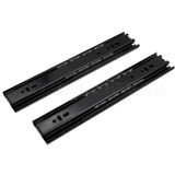 Kogelladegeleider - Zwart - 300mm - Volledig uittrekbaar - Zelfsluitend - Demontabel - 45kg