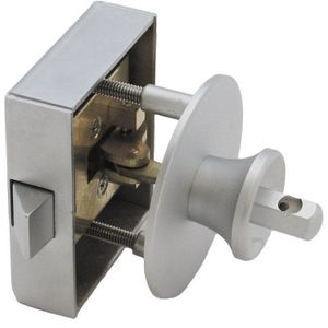 Meubelopleg slot drukknop bediend afsluitbaar Ls en Rs toepasbaar, deurdikte 15-30mm Messing gepolijst