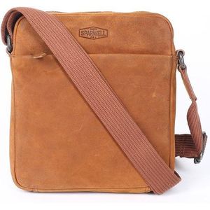 Sparwell tas - schoudertas / Nektas - Lederen crossbodytas - Bruin (Heren Schoudertas & Dames schoudertas)