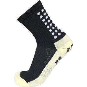 Gripsokken voetbal zwart - sportsokken - grip - anti blaren - compressie - prestatieverhogend - tennis - hardlopen - handbal - sporten - fitness