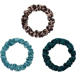 Mini Haarwokkel Scrunchies - 3 Stuks - 3 Kleuren - Scrunchie Haarelastiek - Strakke Haar Elastiek - Wokkel Scrunchie - Haaraccessoires - Dames Meisjes - Haarsieraad