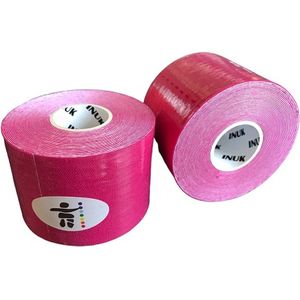 Inuk Kinesiotape Sporttape 2 rollen | Roze | Topsporters - IOC - Team NL - Premium Quality - Blijft stevig zitten onder douche en met transpiratie