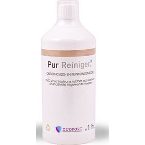 PUR Reiniger DUOFORT 1 liter | PVC vloer Gietvloer Onderhoudsmiddel | Streeploos schoon | Dweilen