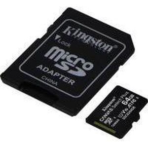 Kingston Canvas Select Plus microSDXC - 64 GB geheugenkaart met adapter