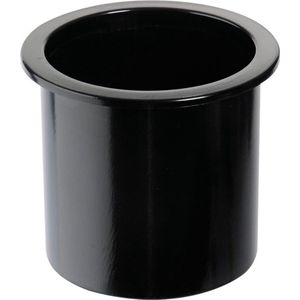 Bekerhouder zwart kunststof - Ø86mm