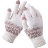 Gebreide handschoenen | acryl | wit | one size