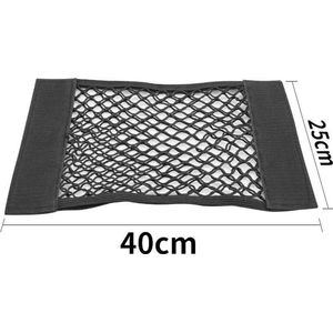 Bagagenet - Opbergnet Kofferbak - Organizer Auto - Elastisch - Zwart - 40 x 25 CM