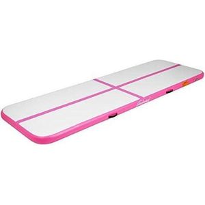 Trend24 Gymnastiekmat - Tuimelmat - Oefenmat - Turnmat - Airtrack - Turnen - 500x100x10 cm - Roze