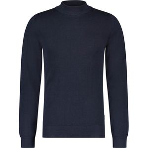 Saint Steve Heren trui blauw (Maat: S) - Effen - Halslijn: Ronde hals,