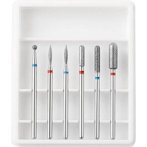 Keramische Frees - Nagelboortjes - Wit - 6 Stuks