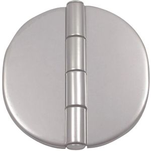 Luikscharnier knoop boven 65x65x2,6mm L1 32,5mm Met afdekkappen RVS 316 (Inox A4)