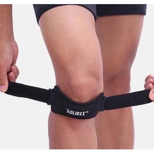 Aolikes knie patella brace - knie band - verbeterde versie - verstelbaar - zwart