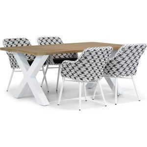 Lifestyle Crossway/Cardiff 180 cm dining tuinset 5-delig