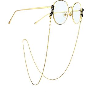 Goud Brillenkoordje - Brillenkoord - Zonnebrilkoord - Brilkoordje -  Brilketting – Brillenketting – Brilkoord - Ketting Voor Bril - Koord Bril
