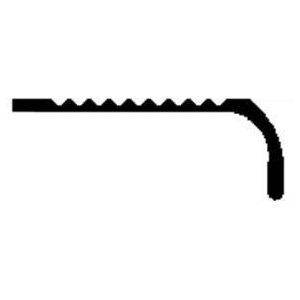 Trapkantprofiel Met Neus 40x15x2mm Aluminium - 2000mm