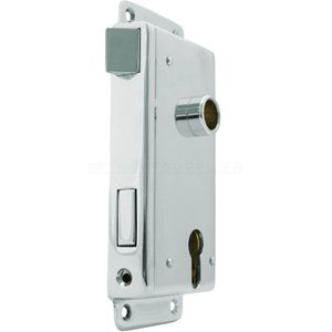 Oplegslot Cilinder - Links naar buiten draaiend - Mat chroom - 114202.9