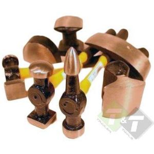Uitdeuk hamer set, uitdeukset, 7 delig