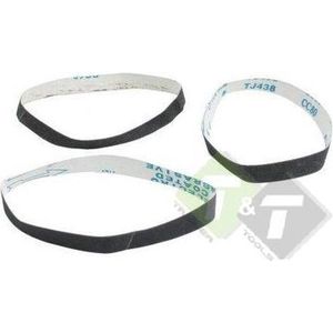 Schuurband, 10mm x 330mm, 3 stuks, 60, 80 en 120 Grit