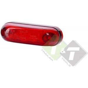 Zijmarkeringslamp, Contourlamp Multi LED, rood, 12 tot 24 Volt