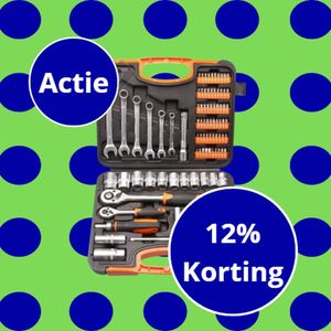 Gereedschap set, Ratel set, 104 dlg, Doppenset, Gereedschapskoffer, Jober