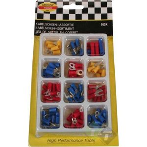kabelschoen assortiment 100 dlg - kabelschoenen - kabelverbinders