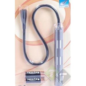 Buigbare Zaklamp, looplamp, werklamp 3 x LED super flex, inc. 2x AA batterijen