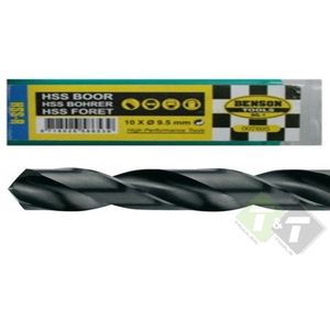 HSS Boor, 9.5mm diameter, in een koker van 10 stuks, Benson