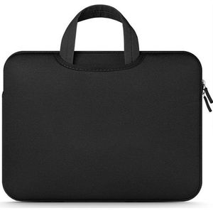 Laptoptas 13 Inch - Laptophoes Met Ritssluiting - Sleeve Alle Merken - Airbag Tas Alle Laptops Tot 13 Inch - Laptopsleeve - Zwart