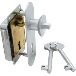 Meubeloplegslot drukknop bediend Rs afsluitbaar met klavier sleutel, deurdikte 15-30mm Messing gepolijst