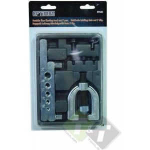 Remleiding felsset, dubbele fels, 7 delig, 5 adapters