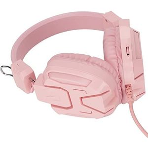 Gaming-headset, 40 Mm/1,6 Inch Driver Multifunctionele Game-headset Zachte Geheugen-oorbeschermers H7 7.1 Surround-geluid voor Gaming (Roze)