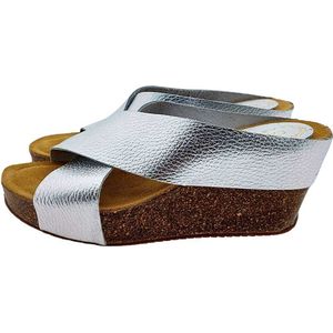 Casarini 02 wedge slipper zilver 5