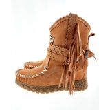 El Vaquero - Arya - Chelsea Boots - Apricot - Leer