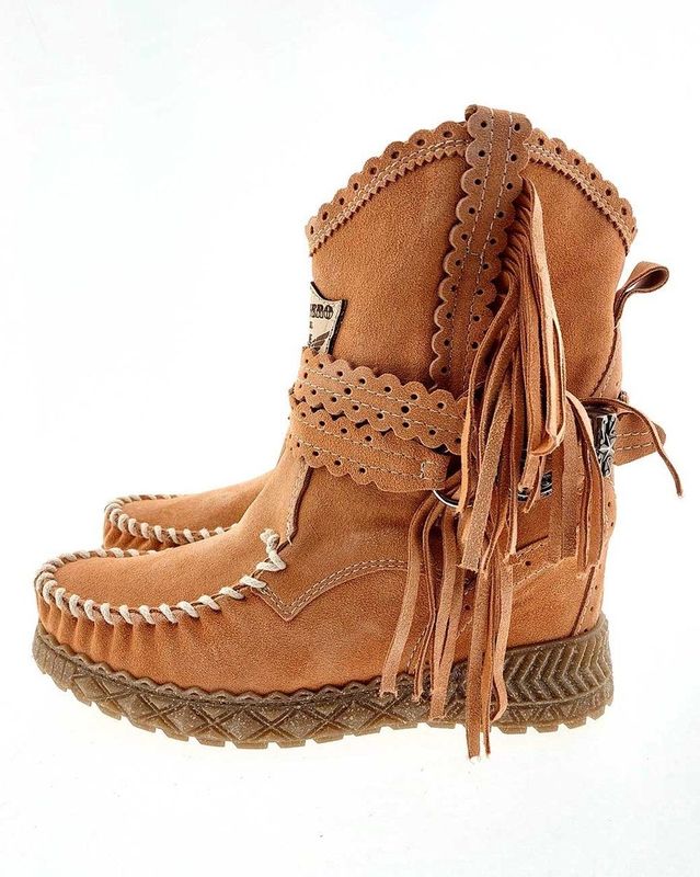 El Vaquero - Arya - Chelsea Boots - Apricot - Leer