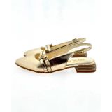 Mjus - T98117 - Dames Pumps - Goud - Open - Kleine Hak