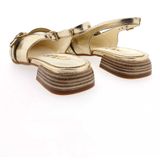 Mjus - T98117 - Dames Pumps - Goud - Open - Kleine Hak
