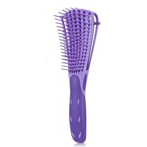 Anti-klit Haarborstel - detangler brush – hoofdhuidverzorging - detangling brush – krullen - kroes haar – definiëren | Paars