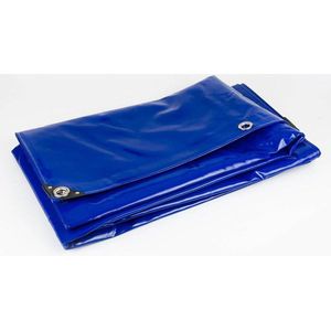 Afdekzeil 3x4 m Blauw PVC (650gr/m2) - Bisonyl 3x4 Dekkleed / 3x4 Dekzeil