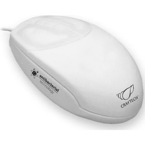 Craytech - SaniKey medische muis - optisch - slim model - wit