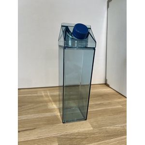 Melkpak - 500ml/0,5 L - Blauw- Hervulbaar - Melkfles - Waterfles - Drinkfles - Duurzaam  - BPA Vrij/ Free - Gekleurd