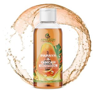 Papaja en Gember olie - 40 antioxidanten - Bevordert haargroei - Werkt tegen droog haar.