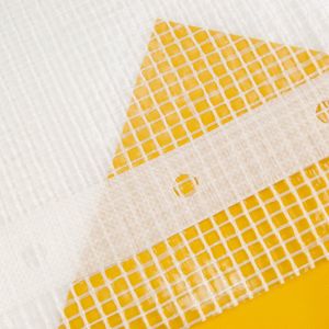 Afdekzeilwinkel - 8x12 Transparant gewapend afdekzeil 250gr