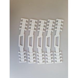 EarComfort MEDISCH GETEST LUXE 5 stuks wit - Earsaver - Ear saver - Mondkapjes dragen zonder pijn en irritatie - earsavers mondmasker - aantrekhulp - mondkapje beschermstuk - draagband mondmasker - beschermer - strip voor mondkapje - earbuddie