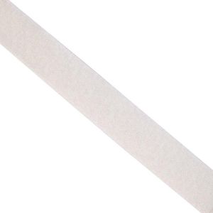 Klittenband - 10 Meter Wit - Afdekzeilwinkel - 20mm Naaibaar Lus Zachte Kant Wit