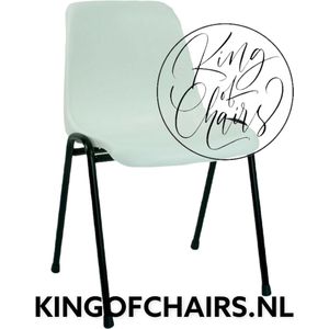 King of Chairs model KoC Daniëlle wit met zwart onderstel. Stapelstoel kantinestoel kuipstoel vergaderstoel tuinstoel kantine stoel stapel stoel kantinestoelen stapelstoelen kuipstoelen De Valk 3360 keukenstoel bistro eetkamerstoel